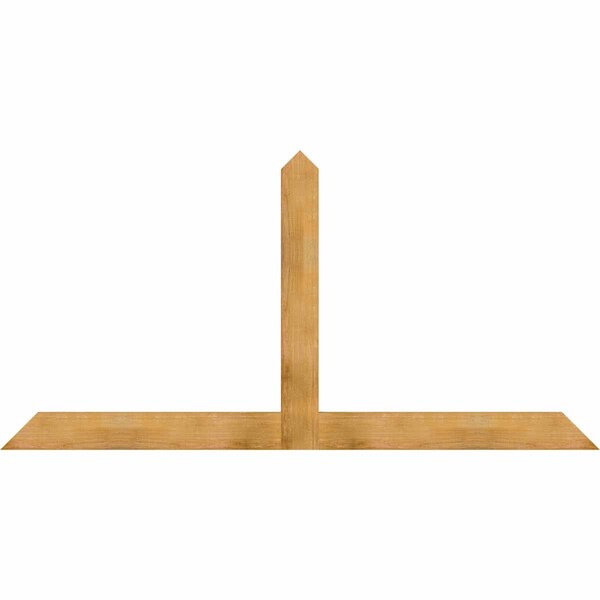 Ekena Millwork Portland Rough Sawn Timber Gable Bracket, Western Red Cedar, 96"W x 48"H x 2"D x 6"F, 12/12 Pitch GBW096X48X0206POR00RWR - main